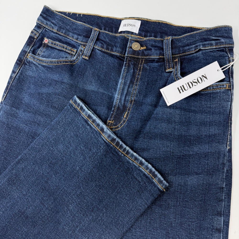 Hudson Rosalie High Rise Wide Leg Ankle‎ Jeans Brooks Dark Indigo Womens 28 NEW